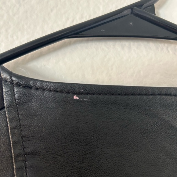 GUESS Women's Black Leather Jacket - Picture 5 of 5